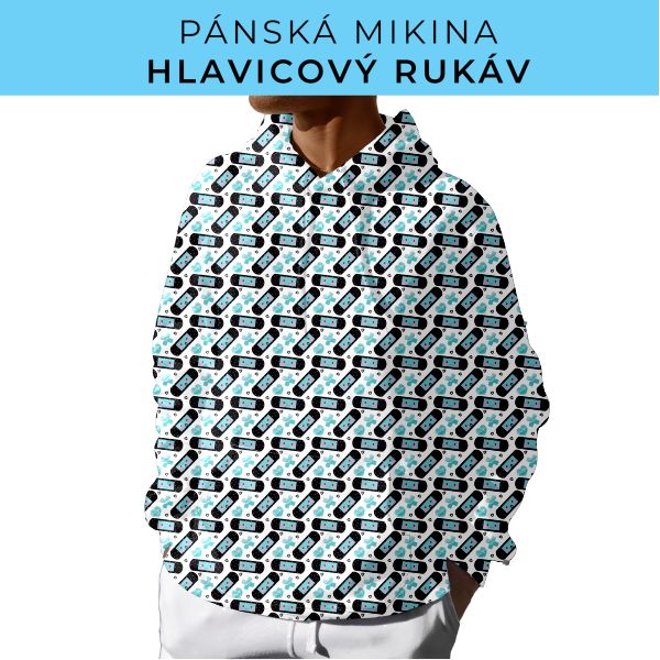 PÁNSKÝ střih - mikina s kapucí