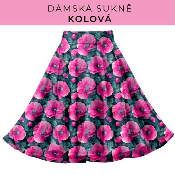 DÁMSKÝ střih - Kolová sukně
