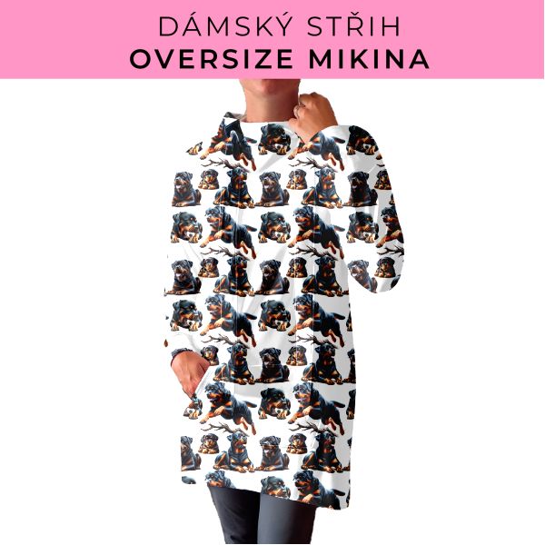 DÁMSKÝ střih - Oversize mikina