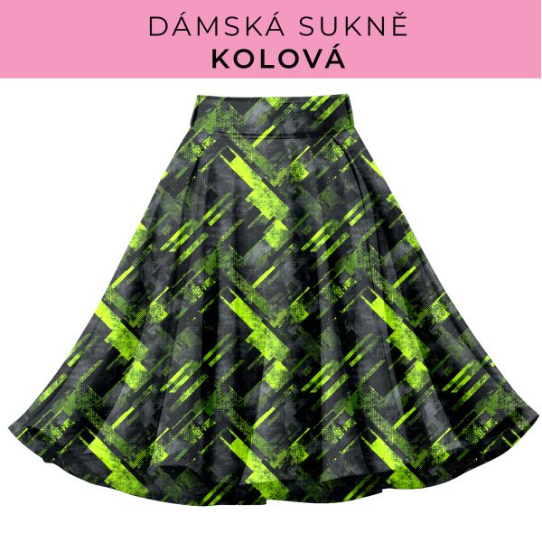 DÁMSKÝ střih - Kolová sukně