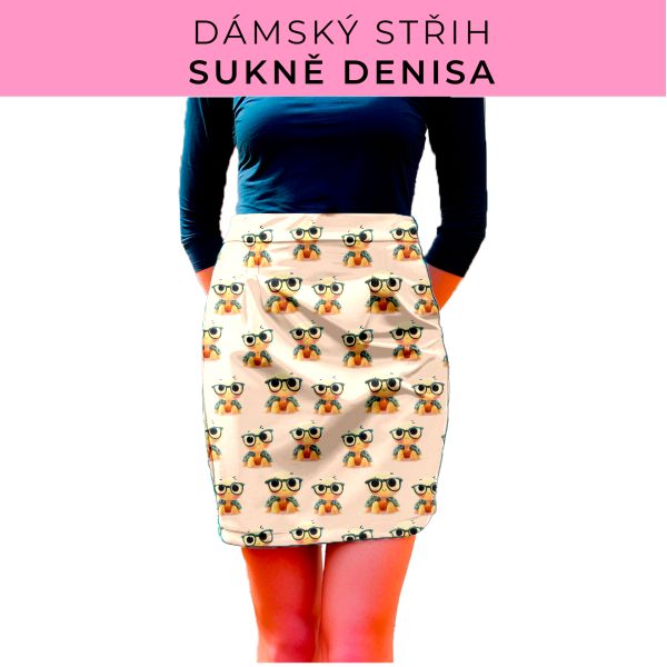 Dámský střih - Dámská sukně Denisa