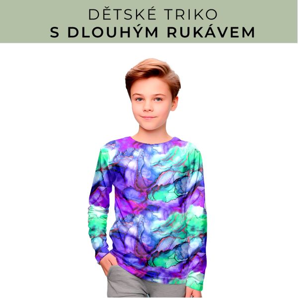 DĚTSKÝ střih - triko dlouhý rukáv