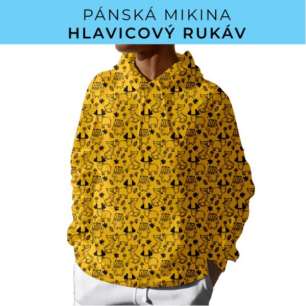 PÁNSKÝ střih - mikina s kapucí