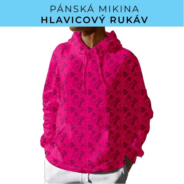 PÁNSKÝ střih - mikina s kapucí