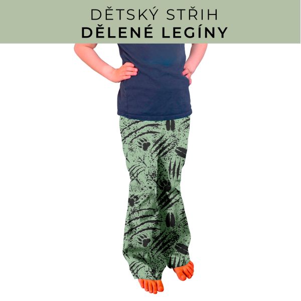 Dětský střih - Dělené legíny