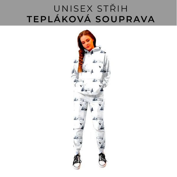 DÁMSKÝ střih - SET mikina a tepláky 