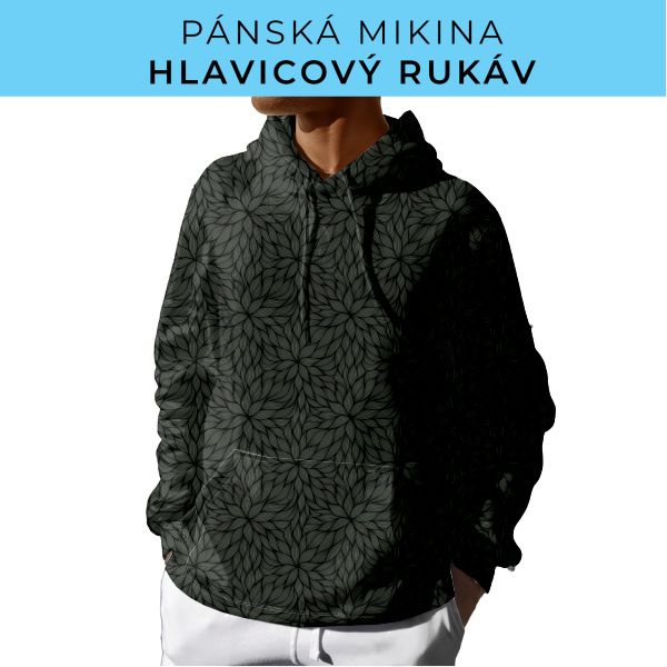 PÁNSKÝ střih - mikina s kapucí
