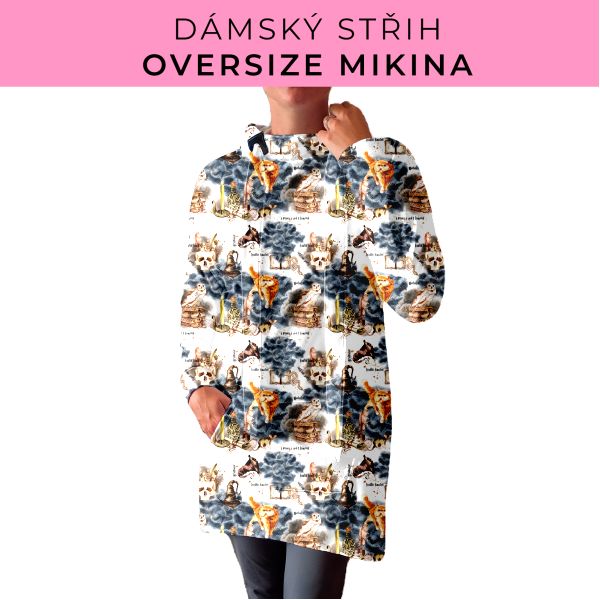 DÁMSKÝ střih - Oversize mikina