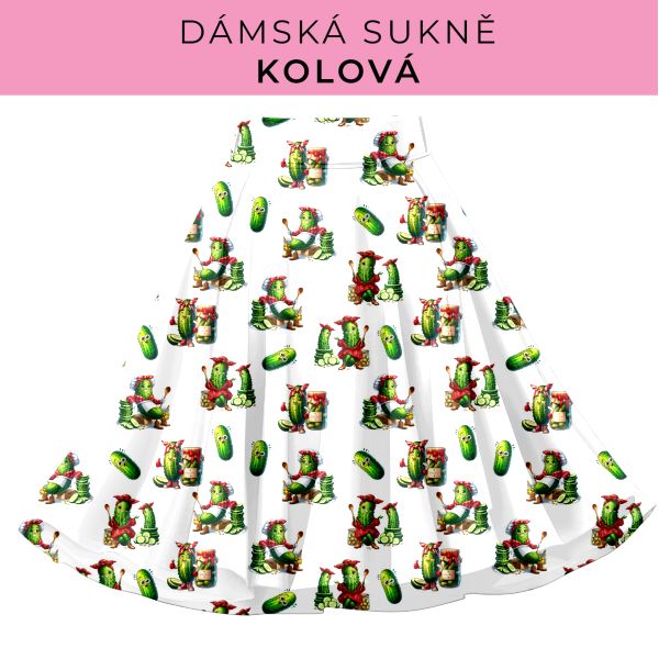 DÁMSKÝ střih - Kolová sukně