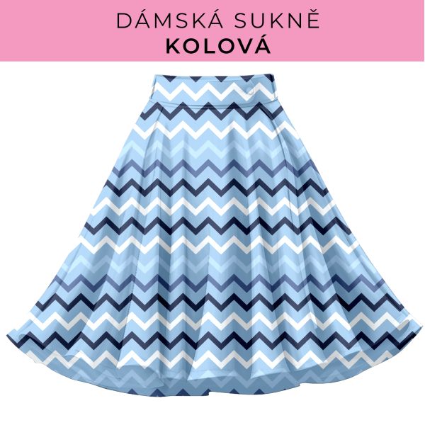 DÁMSKÝ střih - Kolová sukně