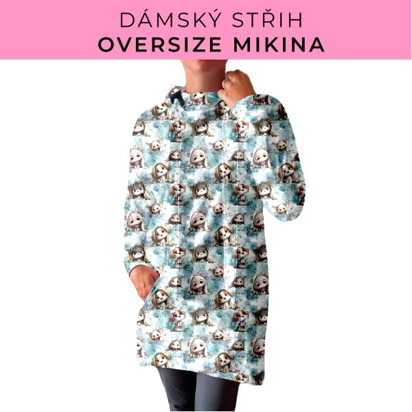 DÁMSKÝ střih - Oversize mikina