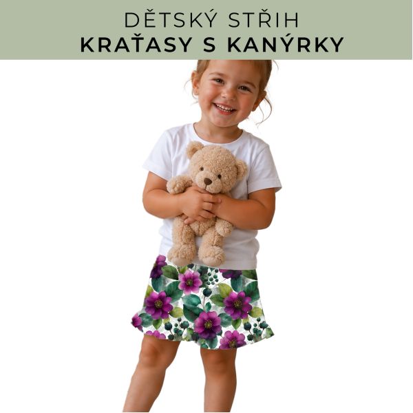 Dětský střih - Kraťásky s kanýrkem