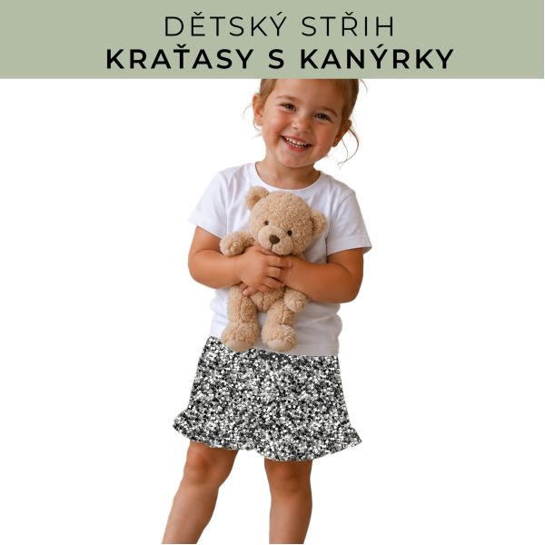 Dětský střih - Kraťásky s kanýrkem