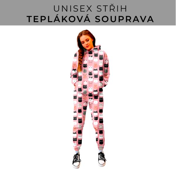 DÁMSKÝ střih - SET mikina a tepláky 