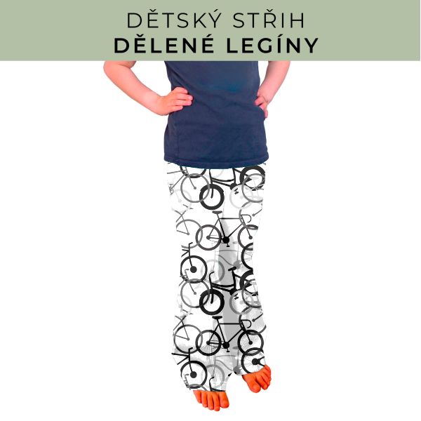Dětský střih - Dělené legíny