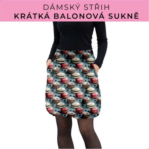 Dámský střih - balonová krátká sukně