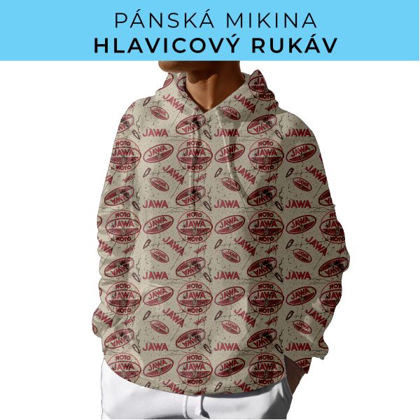 PÁNSKÝ střih - mikina s kapucí