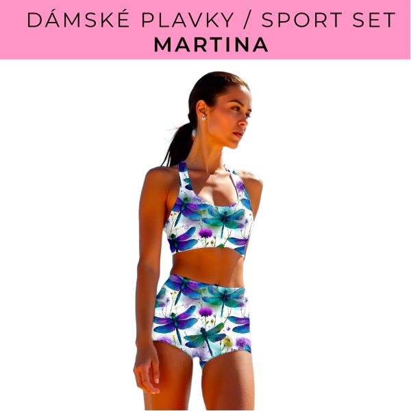 Dámský střih - plavky / sportovní set Martina