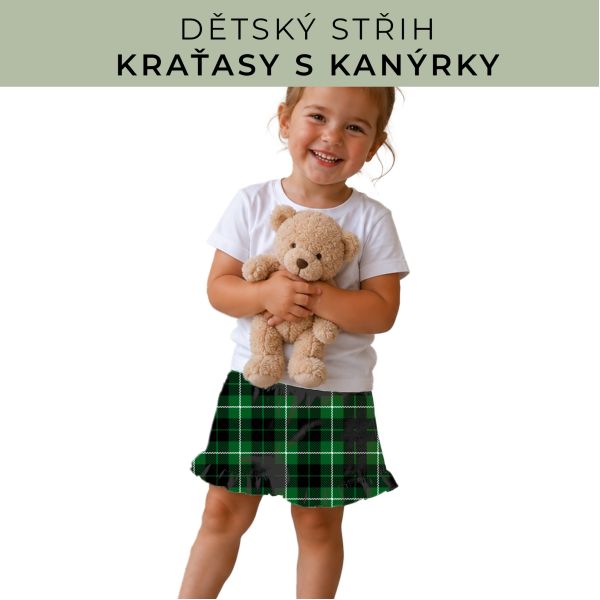 Dětský střih - Kraťásky s kanýrkem
