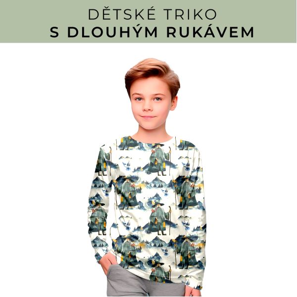 DĚTSKÝ střih - triko dlouhý rukáv