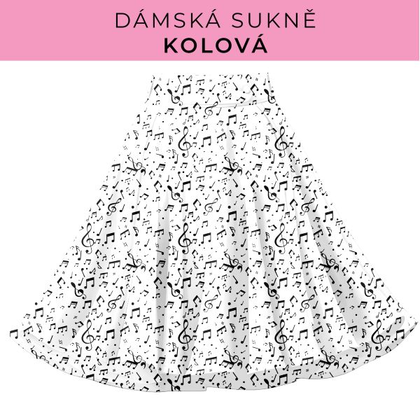 DÁMSKÝ střih - Kolová sukně