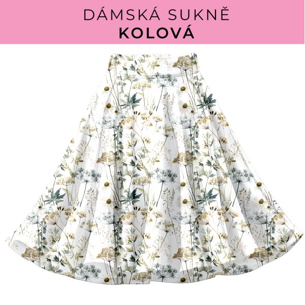 DÁMSKÝ střih - Kolová sukně