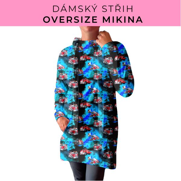 DÁMSKÝ střih - Oversize mikina