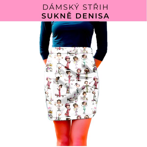 Dámský střih - Dámská sukně Denisa
