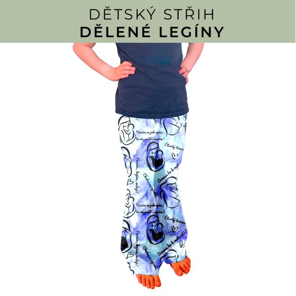 Dětský střih - Dělené legíny