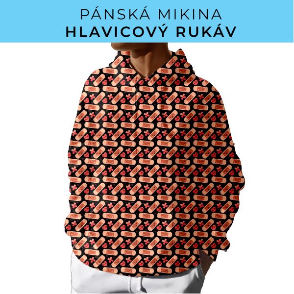 PÁNSKÝ střih - mikina s kapucí
