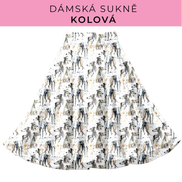 DÁMSKÝ střih - Kolová sukně