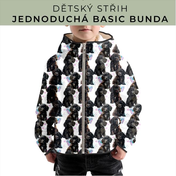 Dětský střih - jednoduchá dětská BASIC  bunda