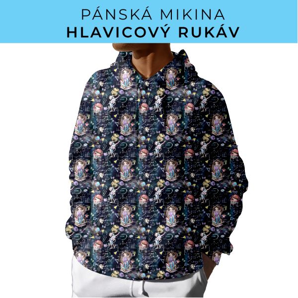 PÁNSKÝ střih - mikina s kapucí
