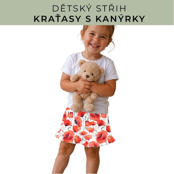 Dětský střih - Kraťásky s kanýrkem
