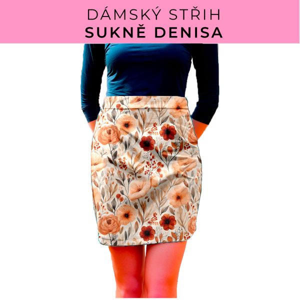 Dámský střih - Dámská sukně Denisa