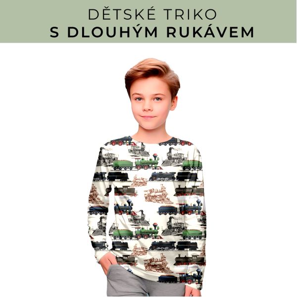 DĚTSKÝ střih - triko dlouhý rukáv