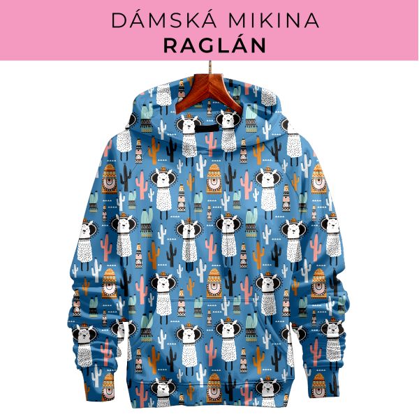 DÁMSKÝ střih - mikina raglán