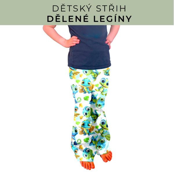 Dětský střih - Dělené legíny