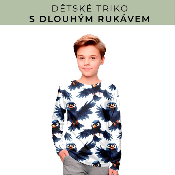 DĚTSKÝ střih - triko dlouhý rukáv