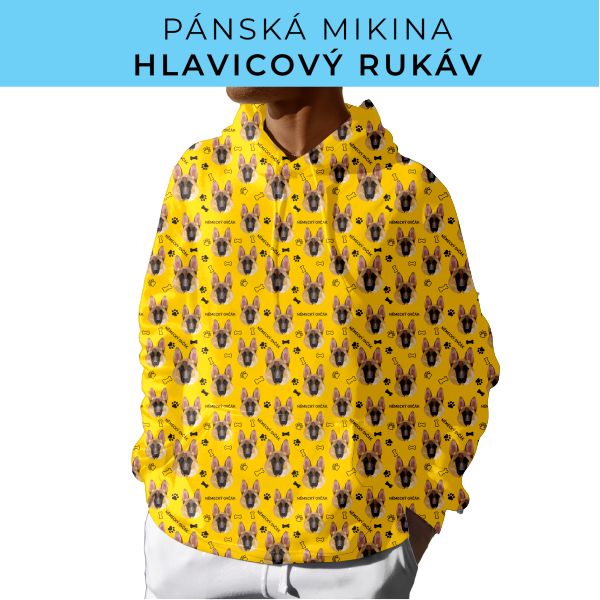 PÁNSKÝ střih - mikina s kapucí