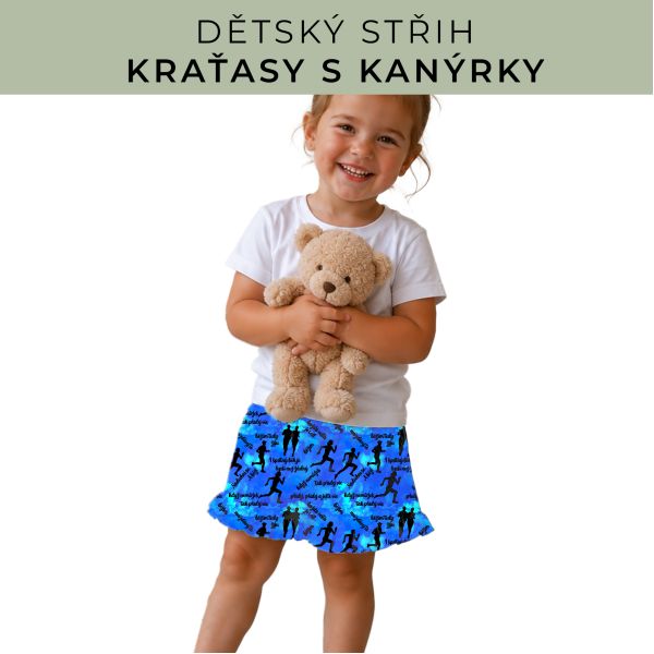 Dětský střih - Kraťásky s kanýrkem