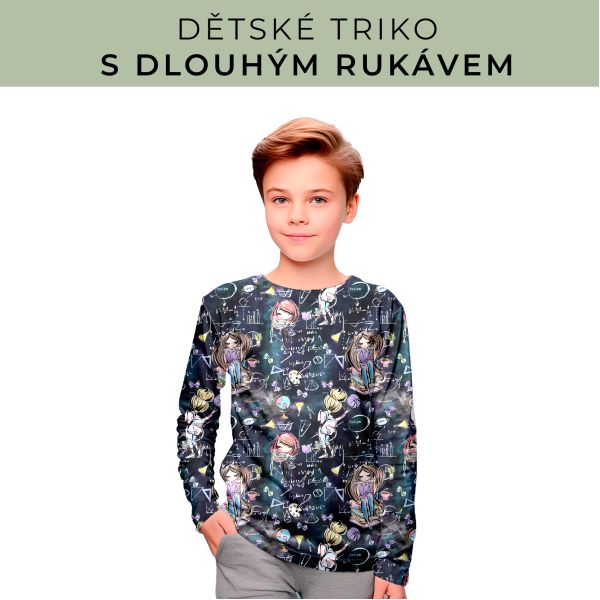 DĚTSKÝ střih - triko dlouhý rukáv