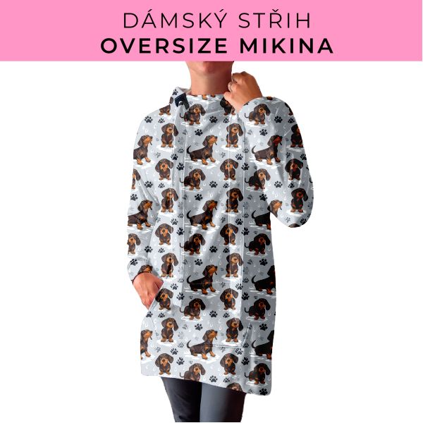 DÁMSKÝ střih - Oversize mikina