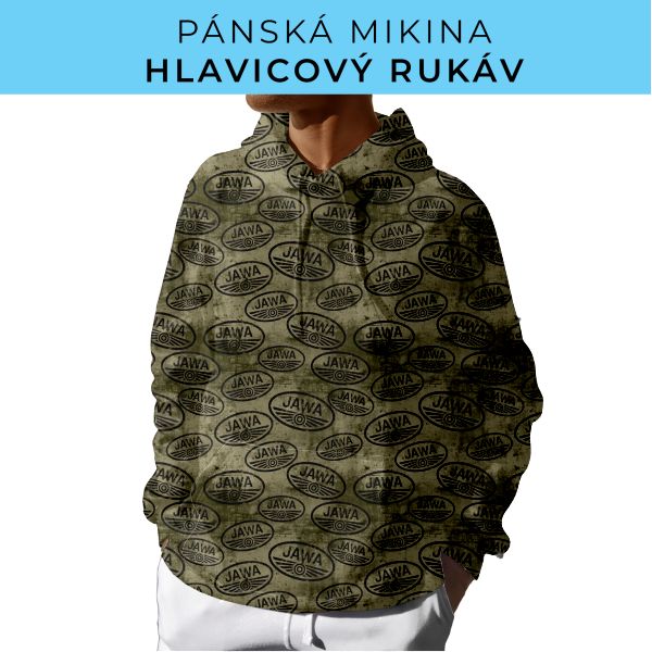 PÁNSKÝ střih - mikina s kapucí