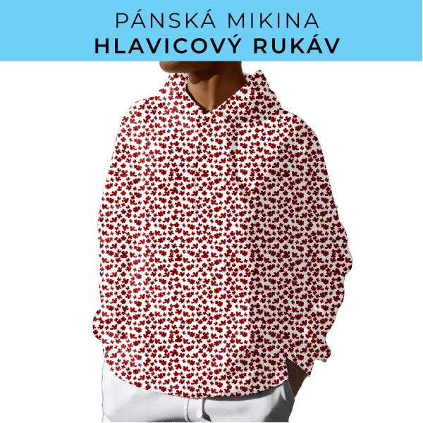 PÁNSKÝ střih - mikina s kapucí