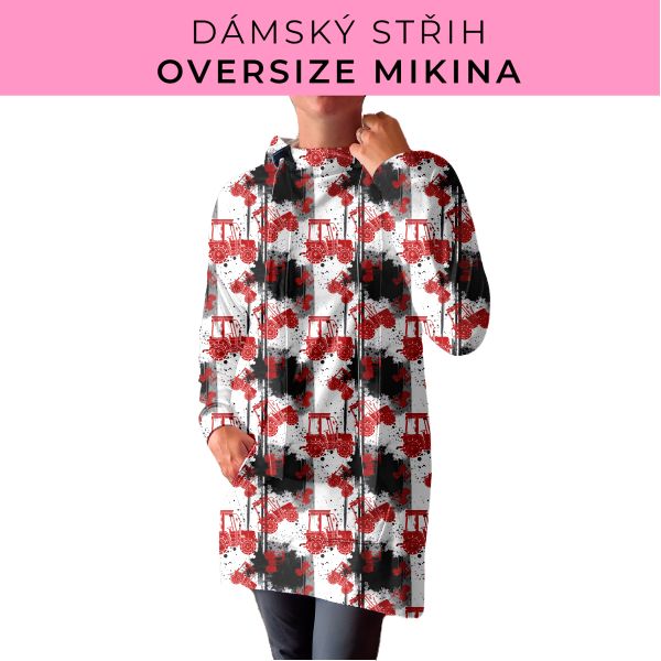 DÁMSKÝ střih - Oversize mikina