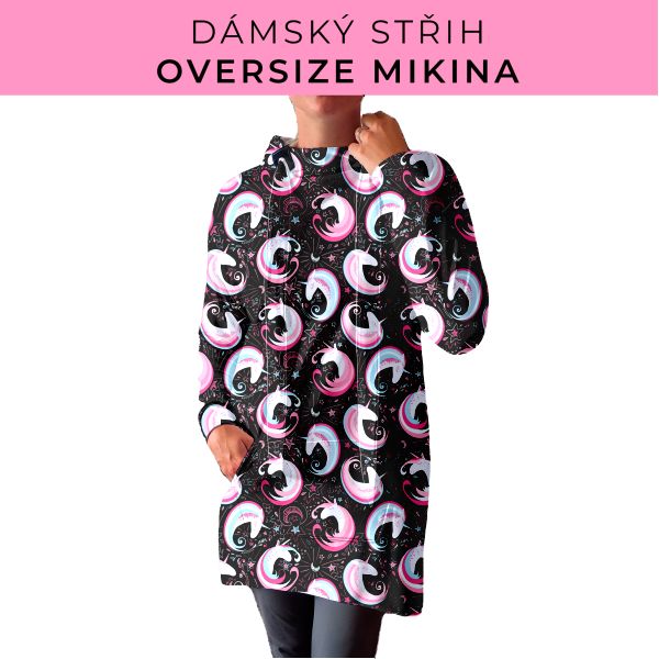 DÁMSKÝ střih - Oversize mikina