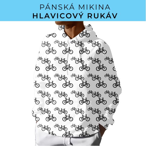 PÁNSKÝ střih - mikina s kapucí