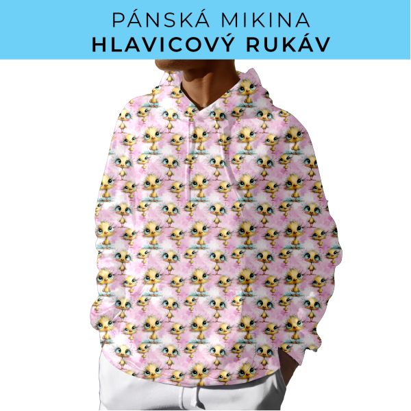 PÁNSKÝ střih - mikina s kapucí