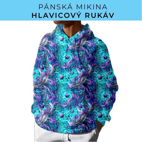 PÁNSKÝ střih - mikina s kapucí